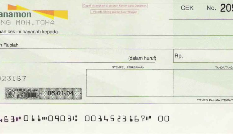  Cara  Mengisi Cek  Bank dengan Benar Ini Panduan Lengkapnya 